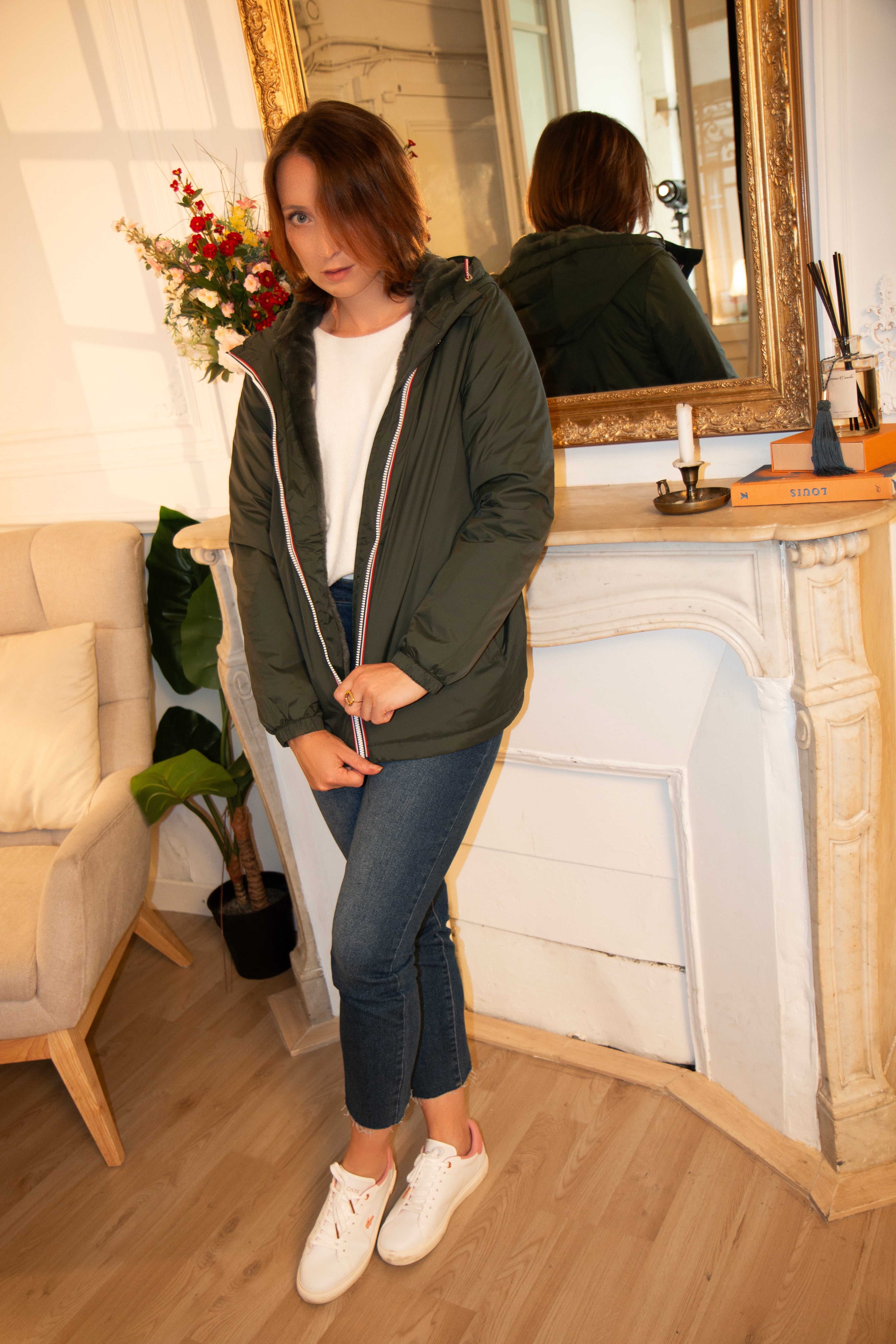 IMPERMEABLE MI LONG FOURRE LAURA JO