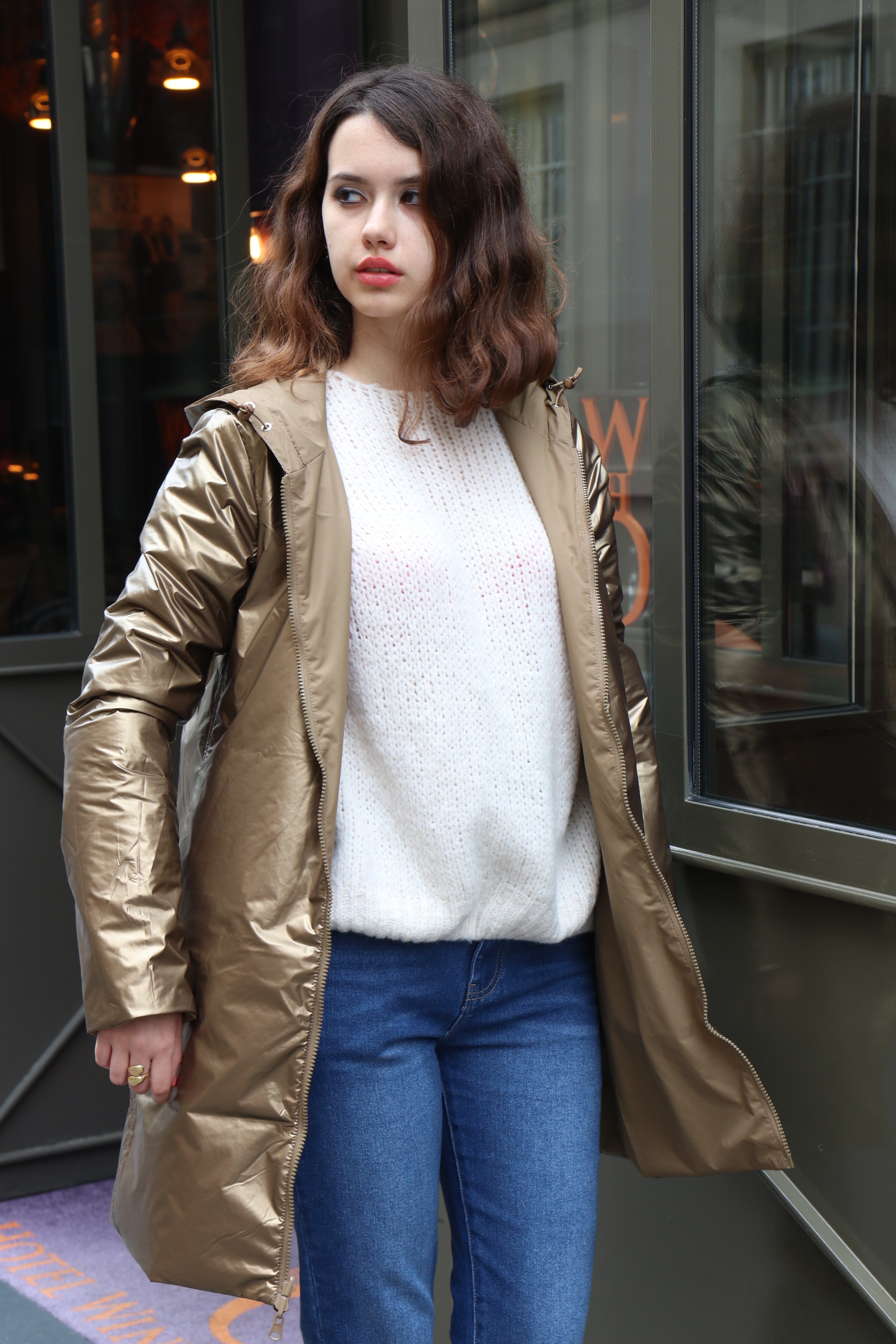 IMPERMEABLE LONG MI-SAISON BRILLANT