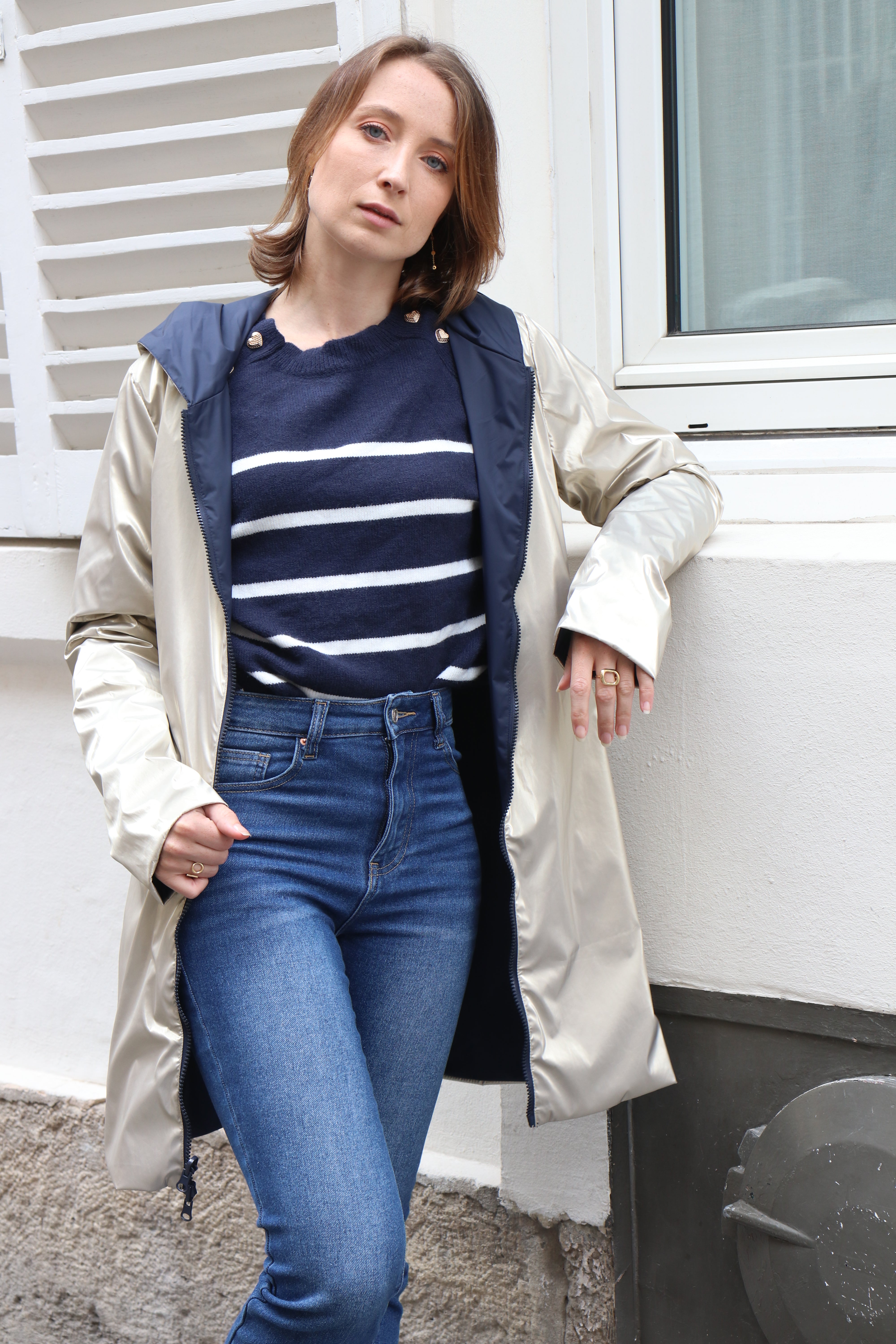 IMPERMEABLE LEGER LONG (ZIP UNI)