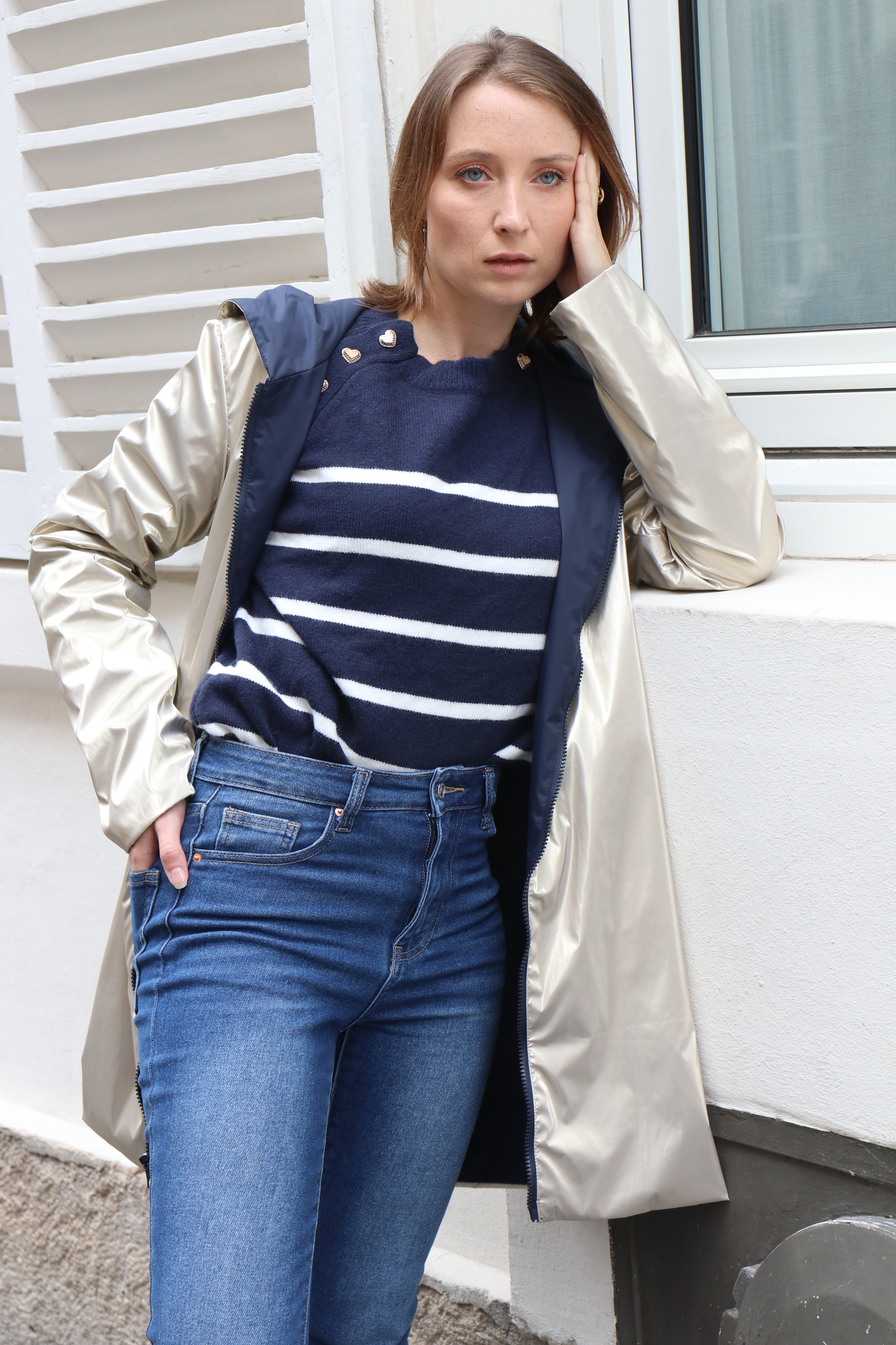 IMPERMEABLE LEGER LONG (ZIP UNI)