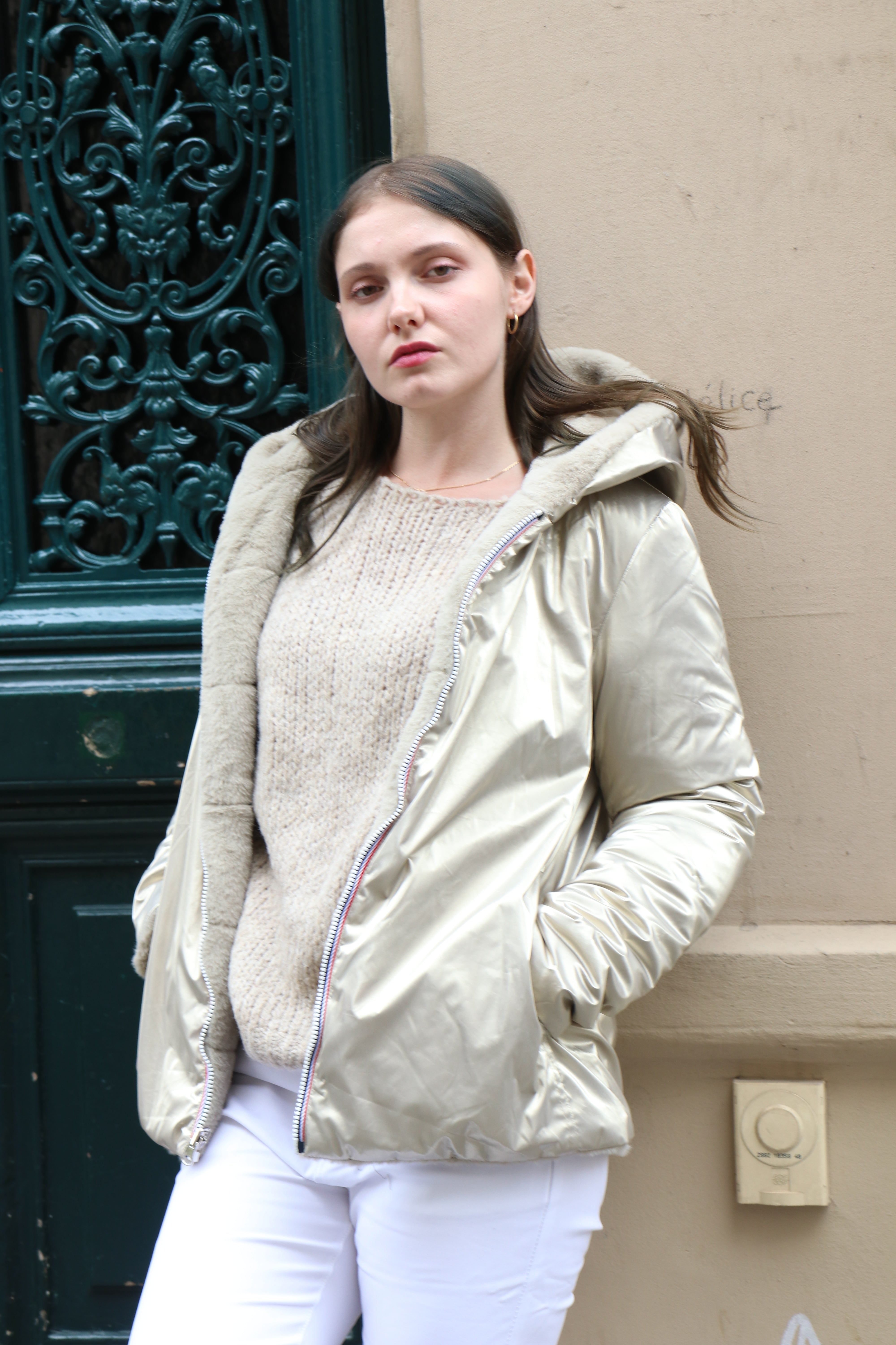 IMPERMEABLE FOURRE COURT (MATELASSE) LAURA JO