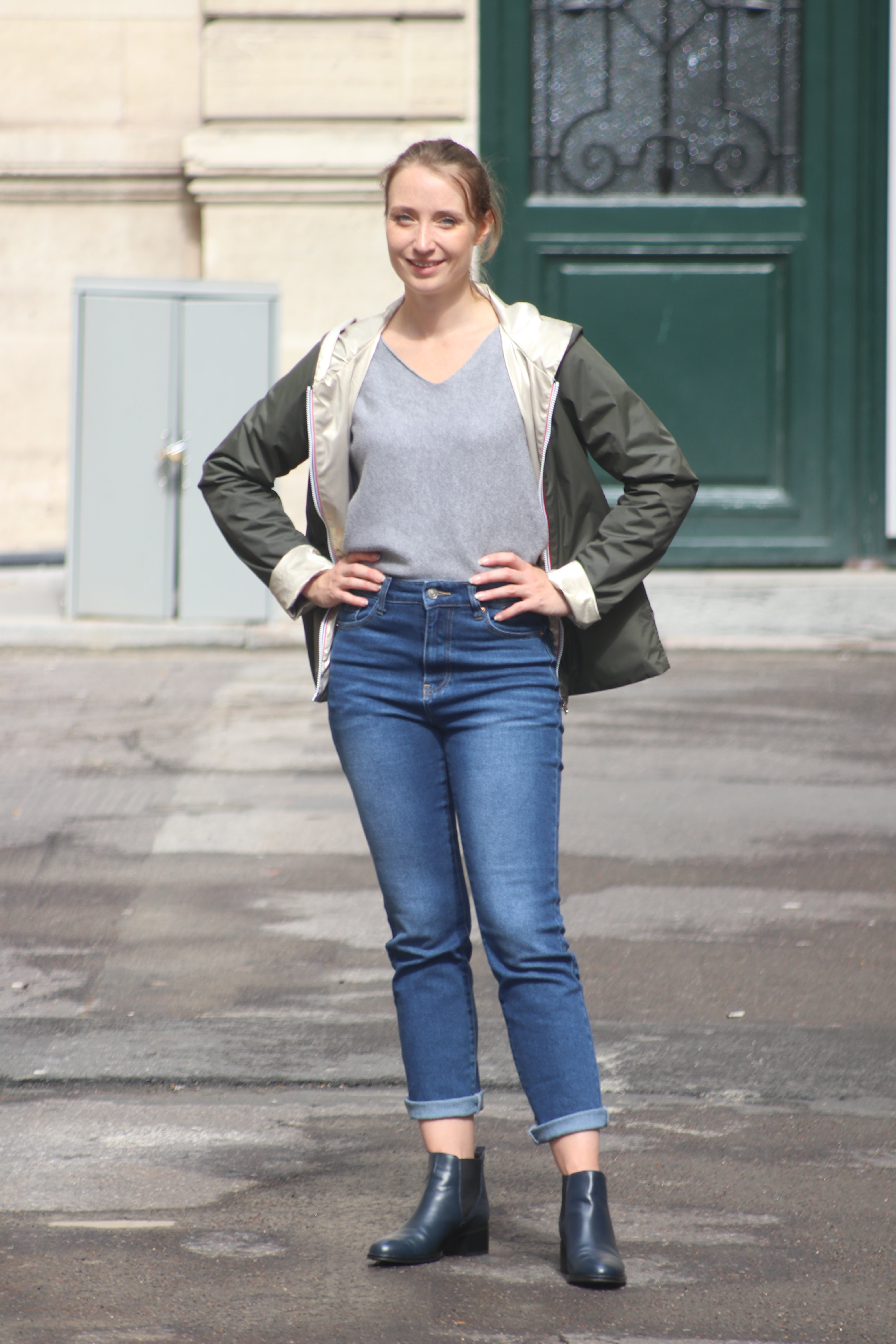 IMPERMEABLE COURT LEGER REVERSIBLE LAURA JO