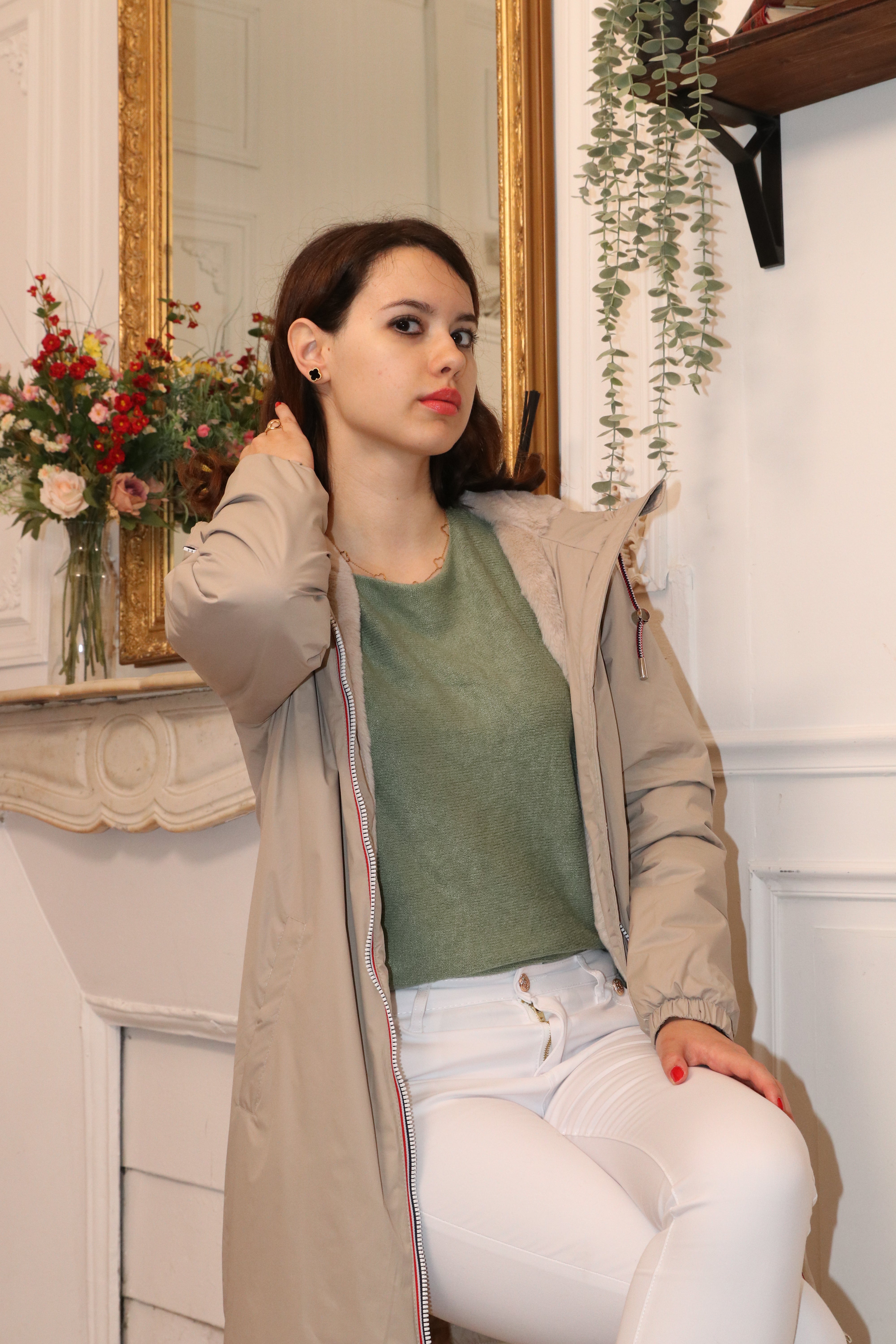IMPERMEABLE LONG FOURRE LAURA JO