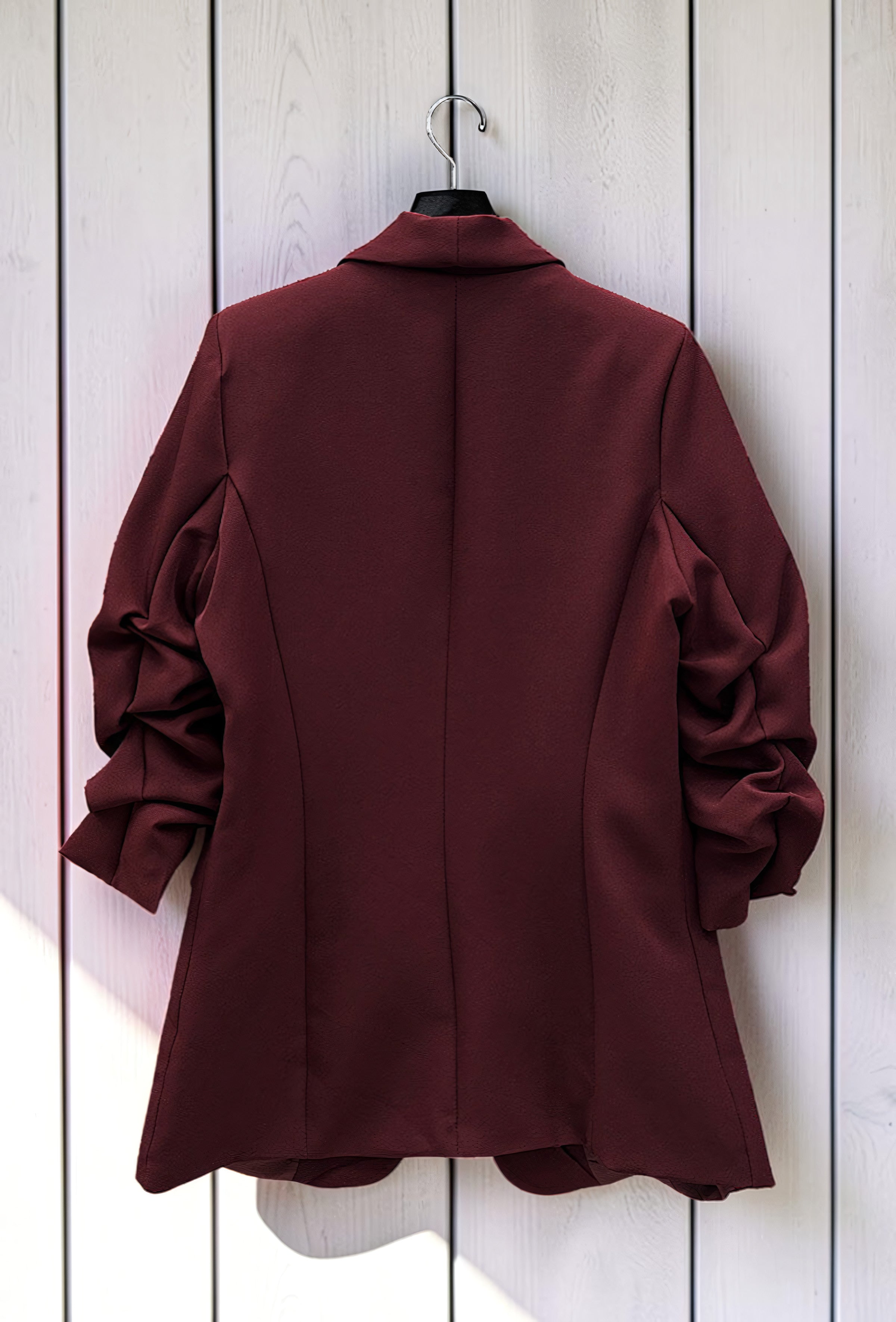 Blazer Bordeaux avec Doublure – La Muse Parisienne – vue 3