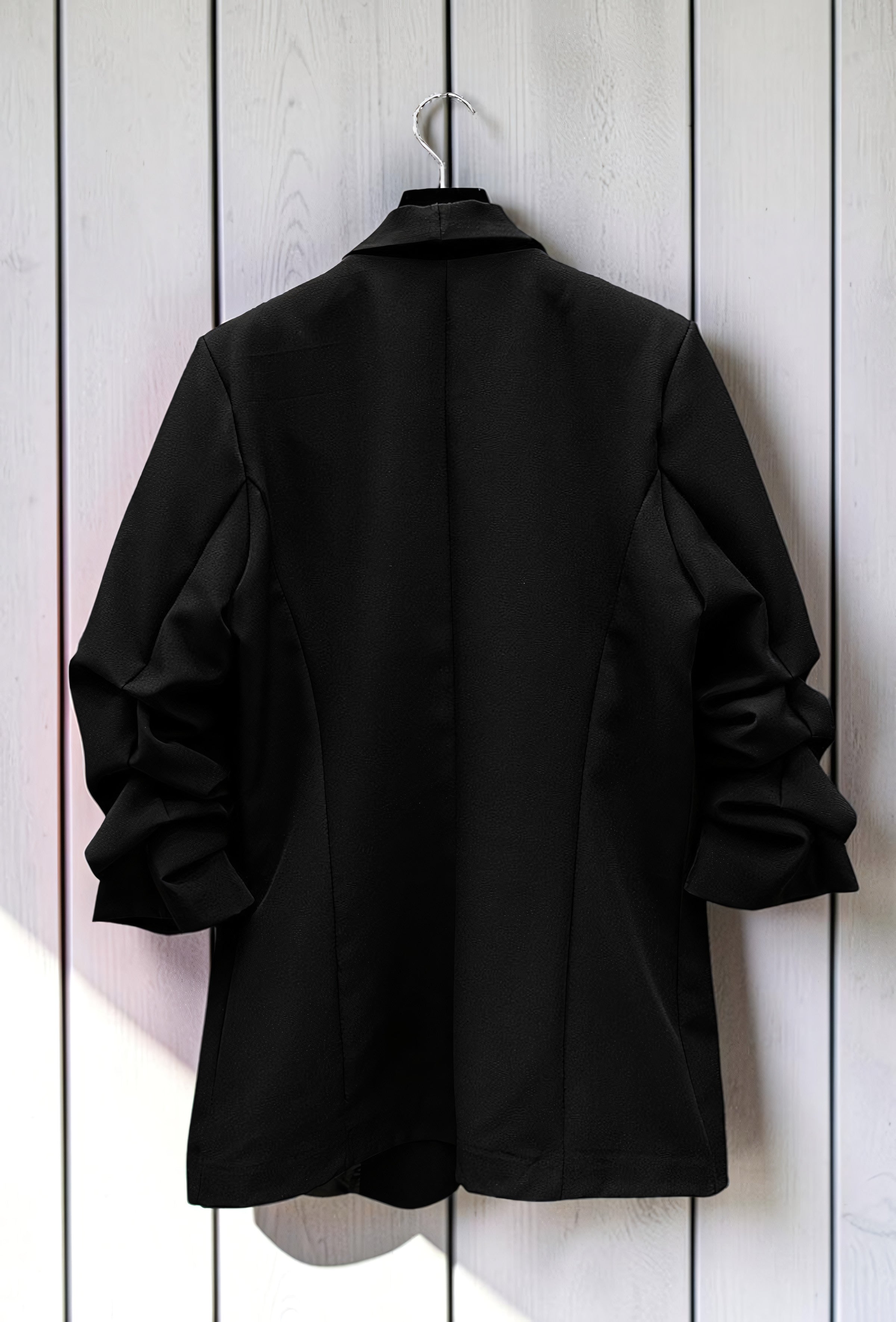 Blazer Noir avec Doublure – La Muse Parisienne – vue 3