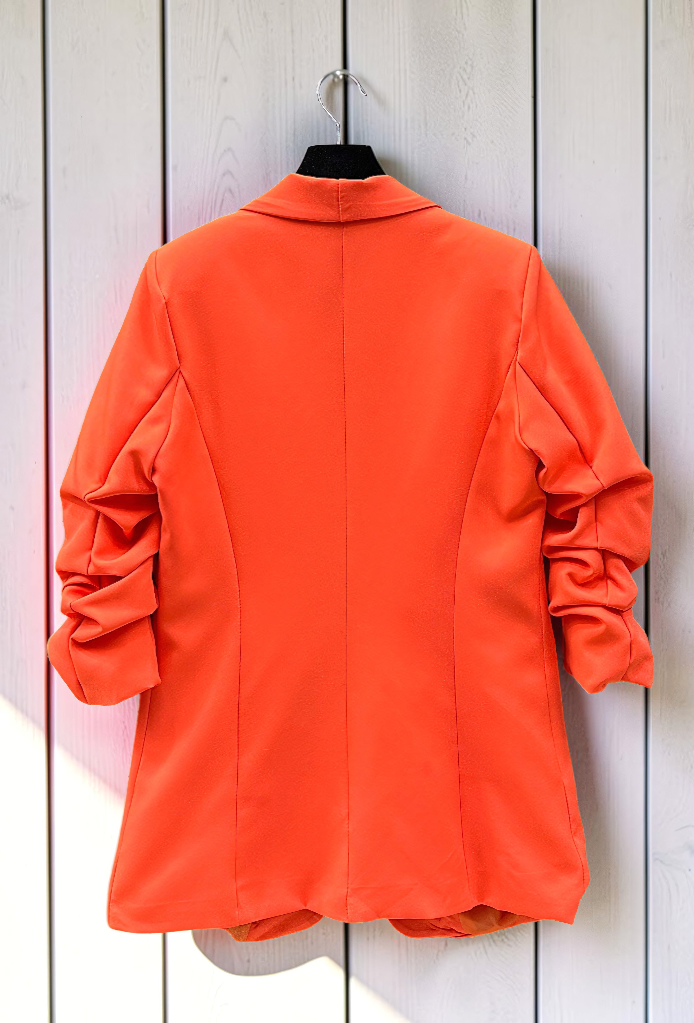 Blazer Orange avec Doublure – La Muse Parisienne – vue 3