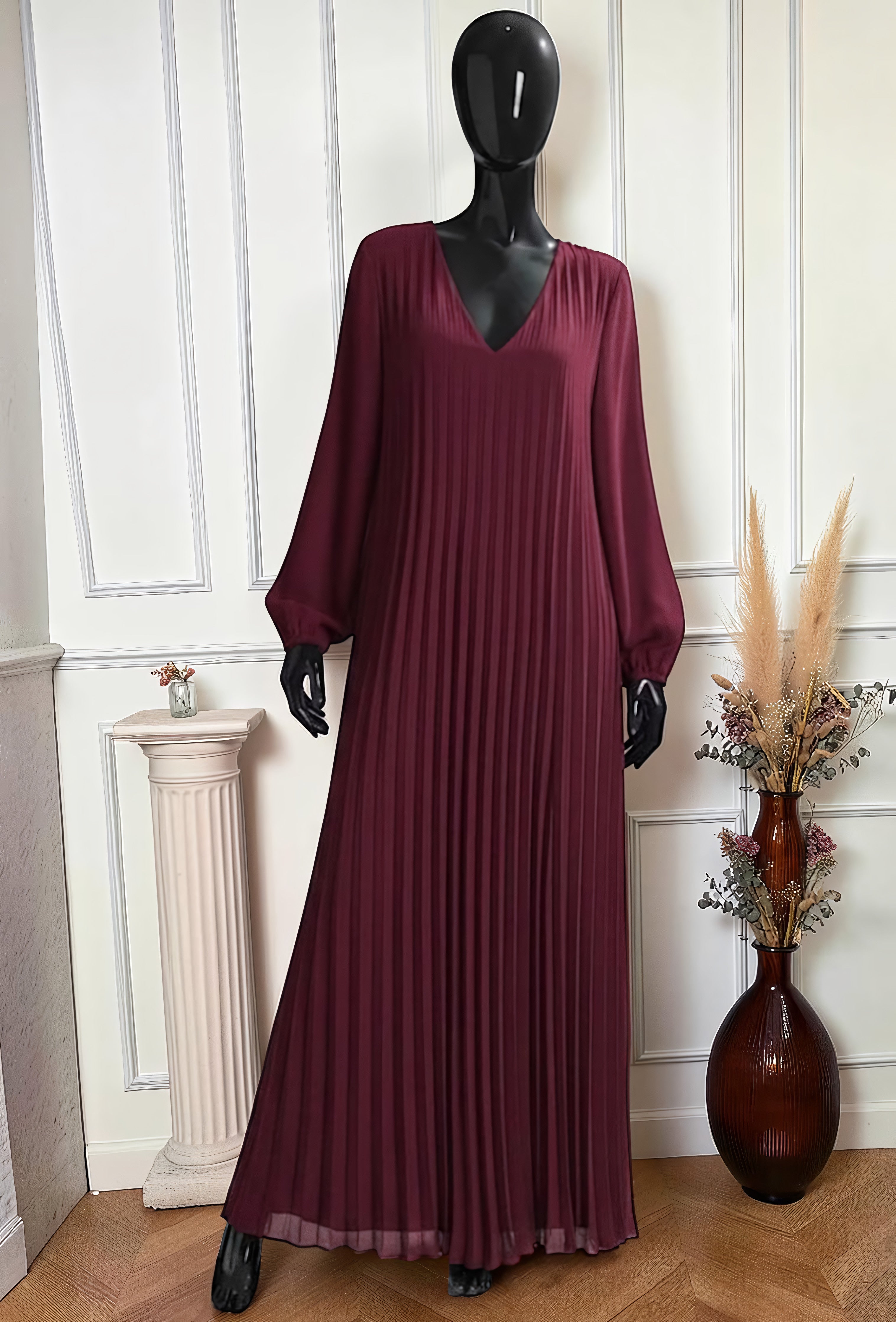 Robe Plissée Fluide – La Muse Parisienne