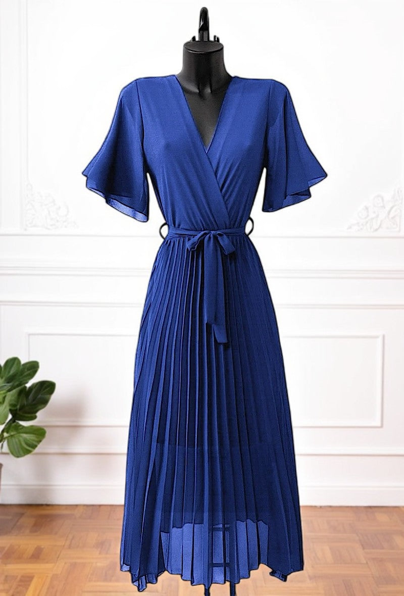 🌟 Nouvelle Collection 2025 : Robes Croisées Plissées Fluides à Doublure en Viscose 🌟