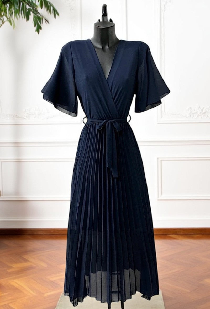 🌟 Nouvelle Collection 2025 : Robes Croisées Plissées Fluides à Doublure en Viscose 🌟