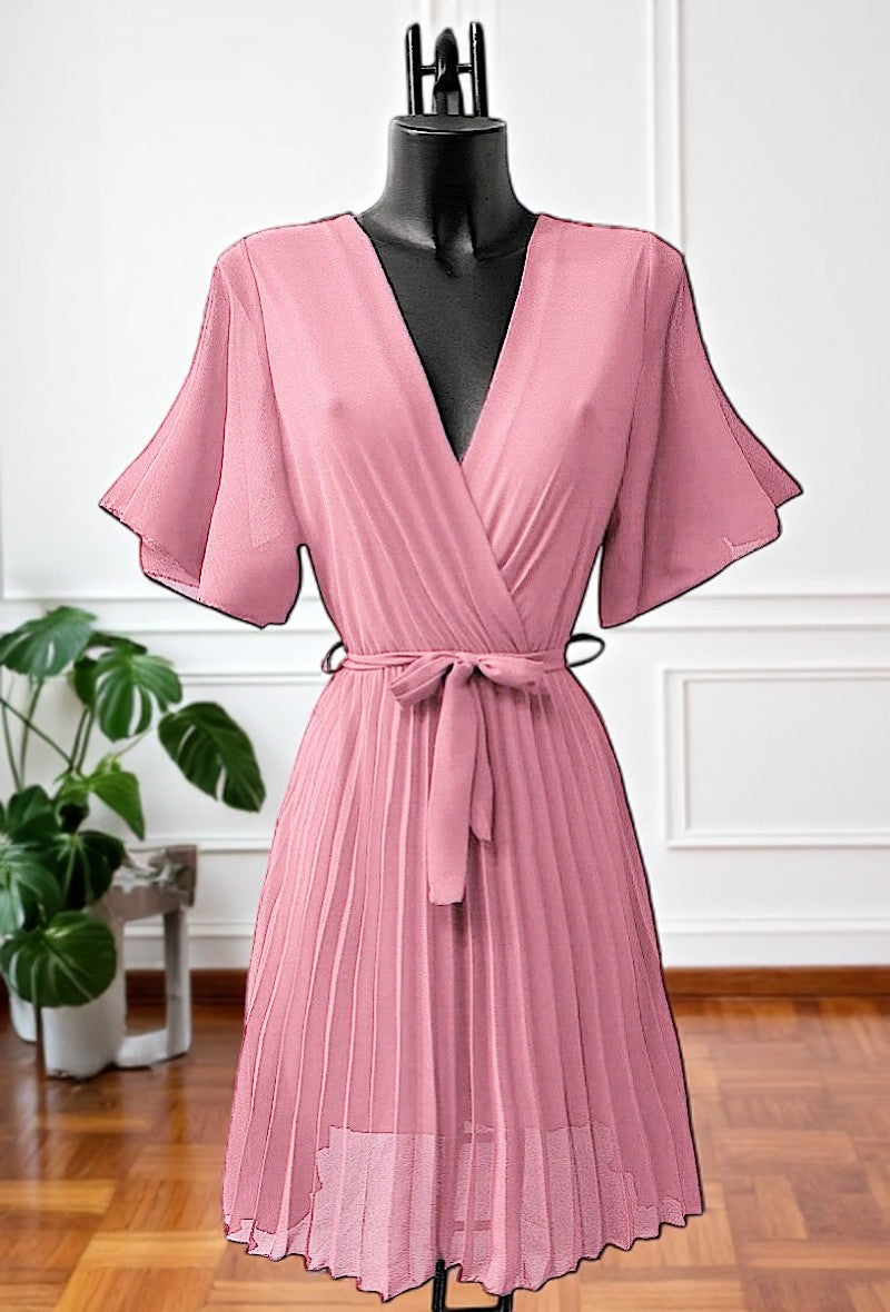 🌟 Nouvelle Collection 2025 : Robes Croisées Plissées Fluides à Doublure Viscose 🌟