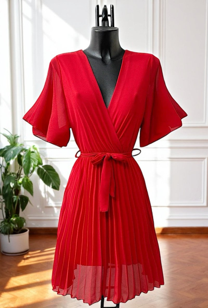 🌟 Nouvelle Collection 2025 : Robes Croisées Plissées Fluides à Doublure Viscose 🌟