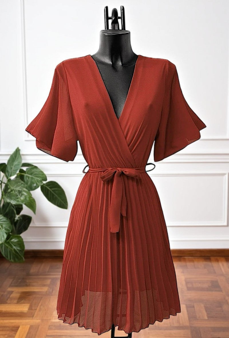 🌟 Nouvelle Collection 2025 : Robes Croisées Plissées Fluides à Doublure Viscose 🌟