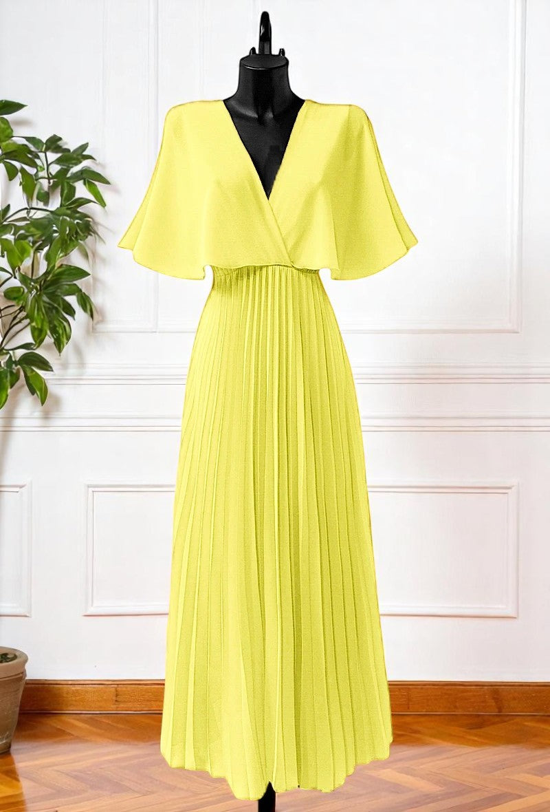 🌟 Nouvelle Collection 2025 : Robe Plissées Fluides à Doublure en Viscose 🌟