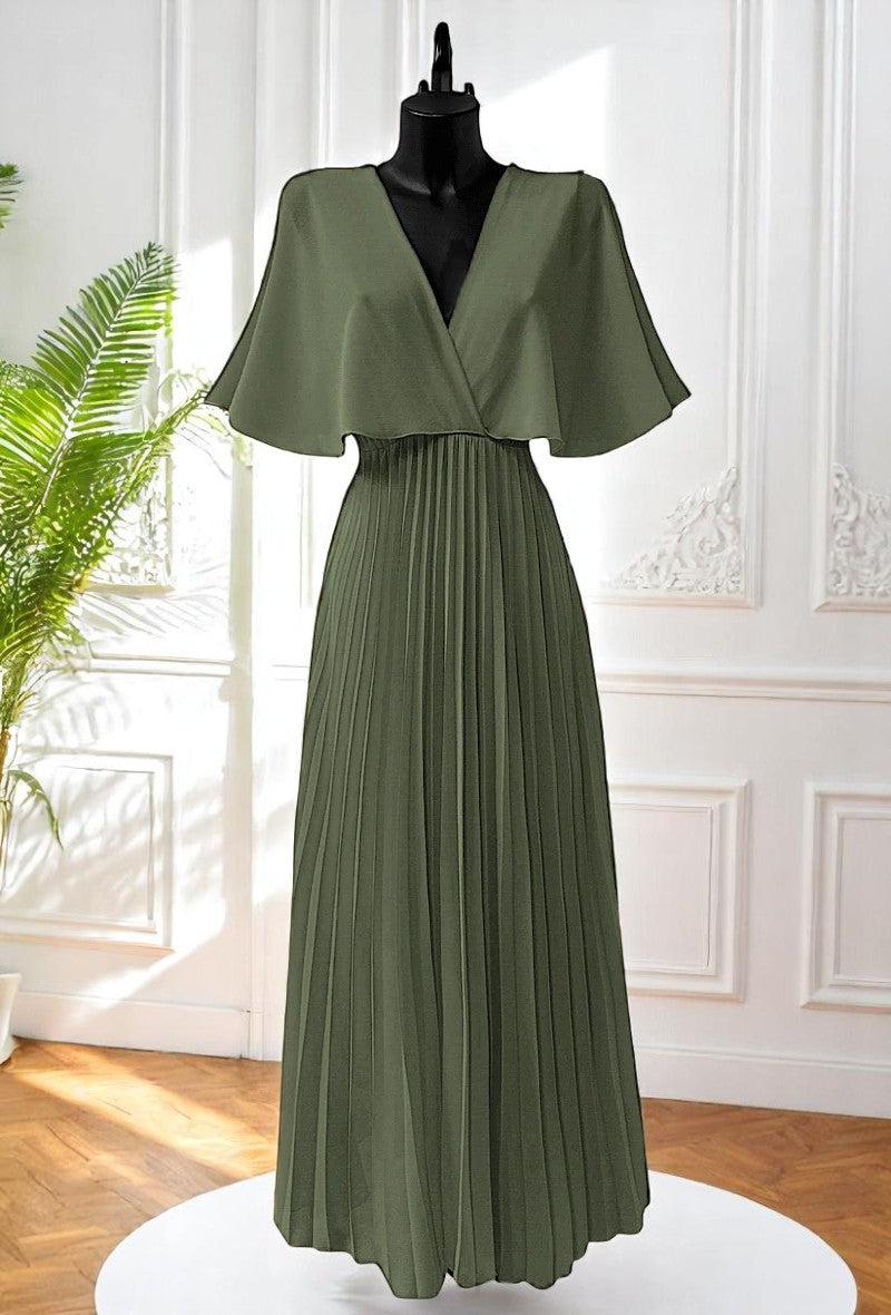 🌟 Nouvelle Collection 2025 : Robe Plissées Fluides à Doublure en Viscose 🌟