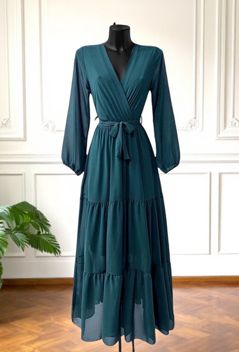 🌟 Nouvelle Collection 2025 : Robes Croisées Fluides à la Silhouette Envoûtante 🌟