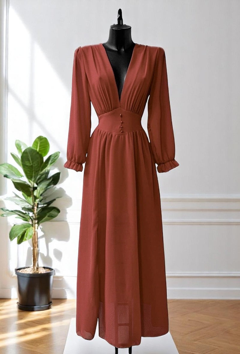 🌟 Nouvelle Collection 2025 : Robes longue Fluides à Doublure en Viscose 🌟