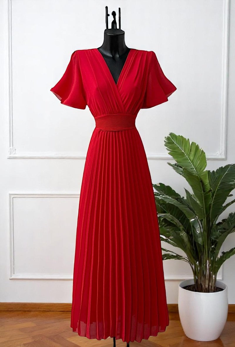 🌟 Nouvelle Collection 2025 : Robe Plissées Fluides à Doublure en Viscose 🌟