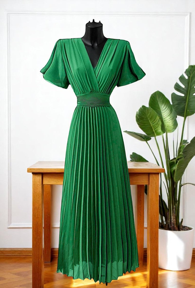 🌟 Nouvelle Collection 2025 : Robe Plissées Fluides à Doublure en Viscose 🌟