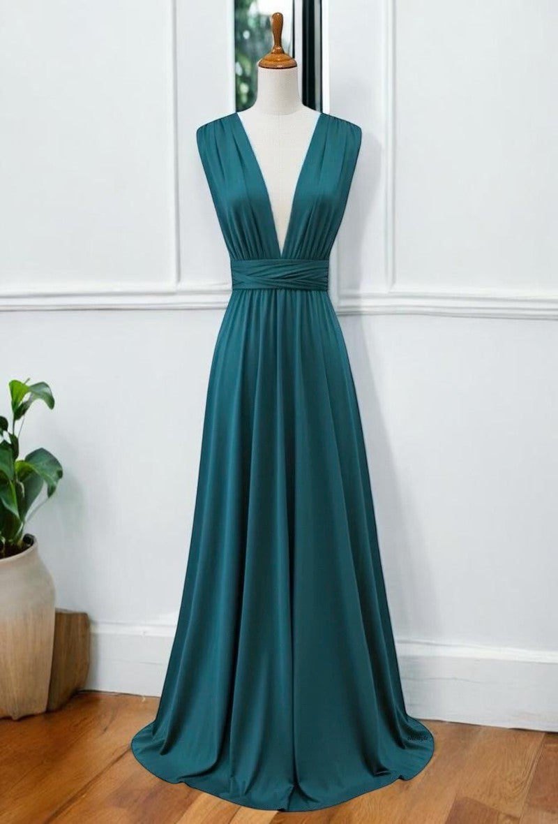 Robe Longue Multi-Positions — Élégance Modulable | Collection 2026