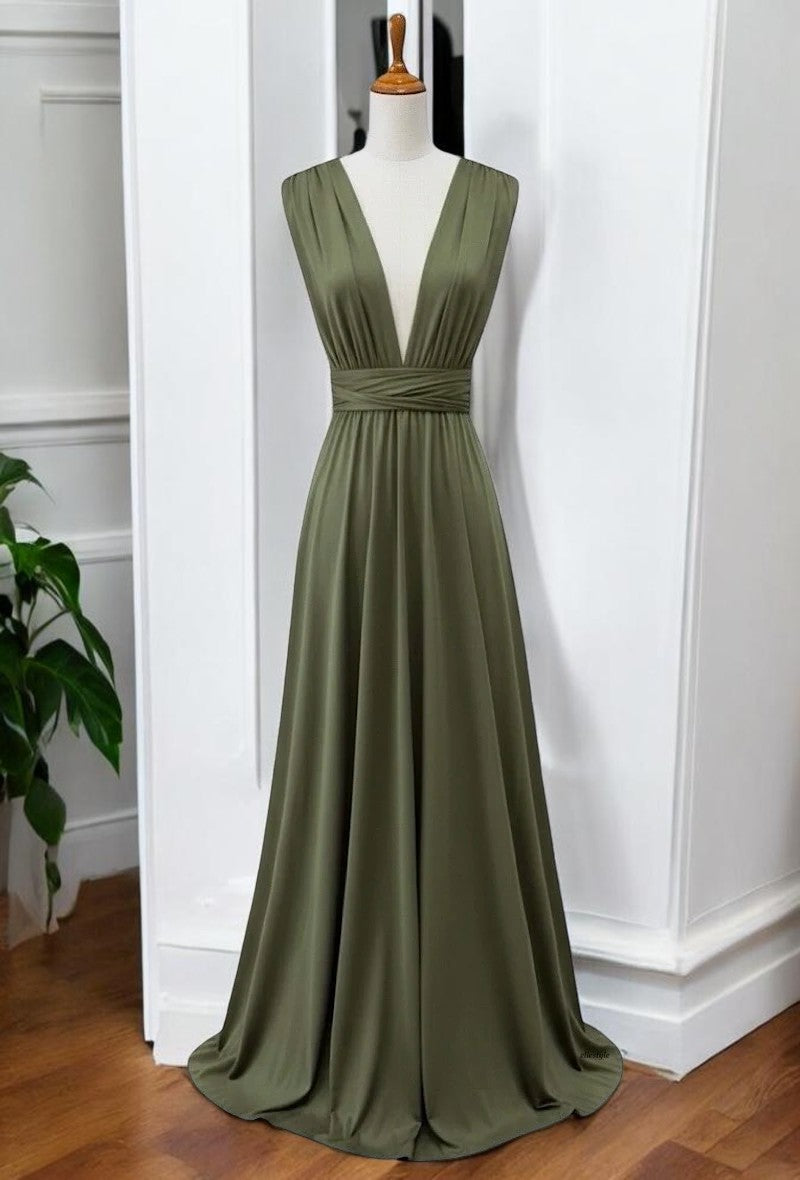 Robe Longue Multi-Positions — Élégance Modulable | Collection 2026