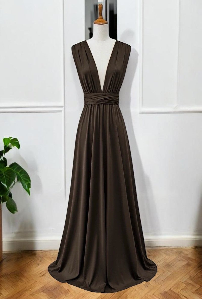 Robe Longue Multi-Positions — Élégance Modulable | Collection 2026
