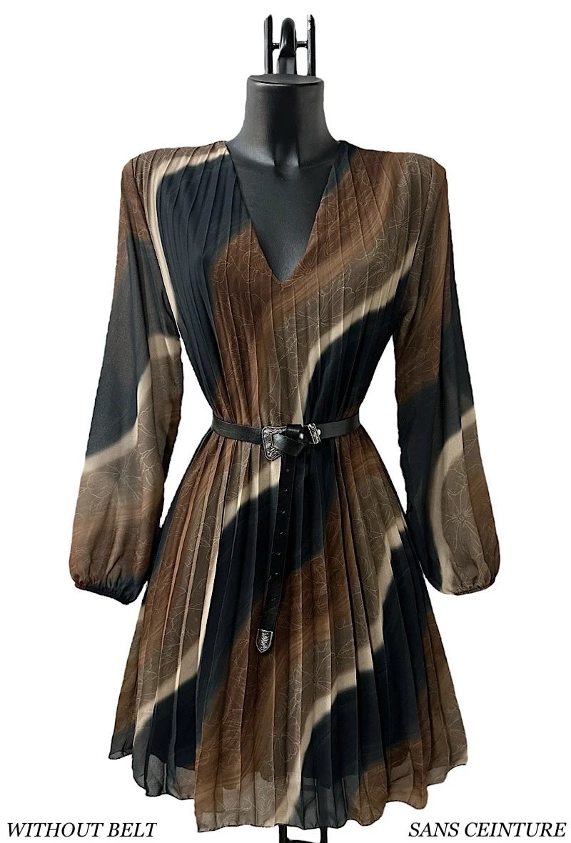 🌟 Nouvelle Collection : Robe courte sans ceinture à Doublure en Viscose 🌟