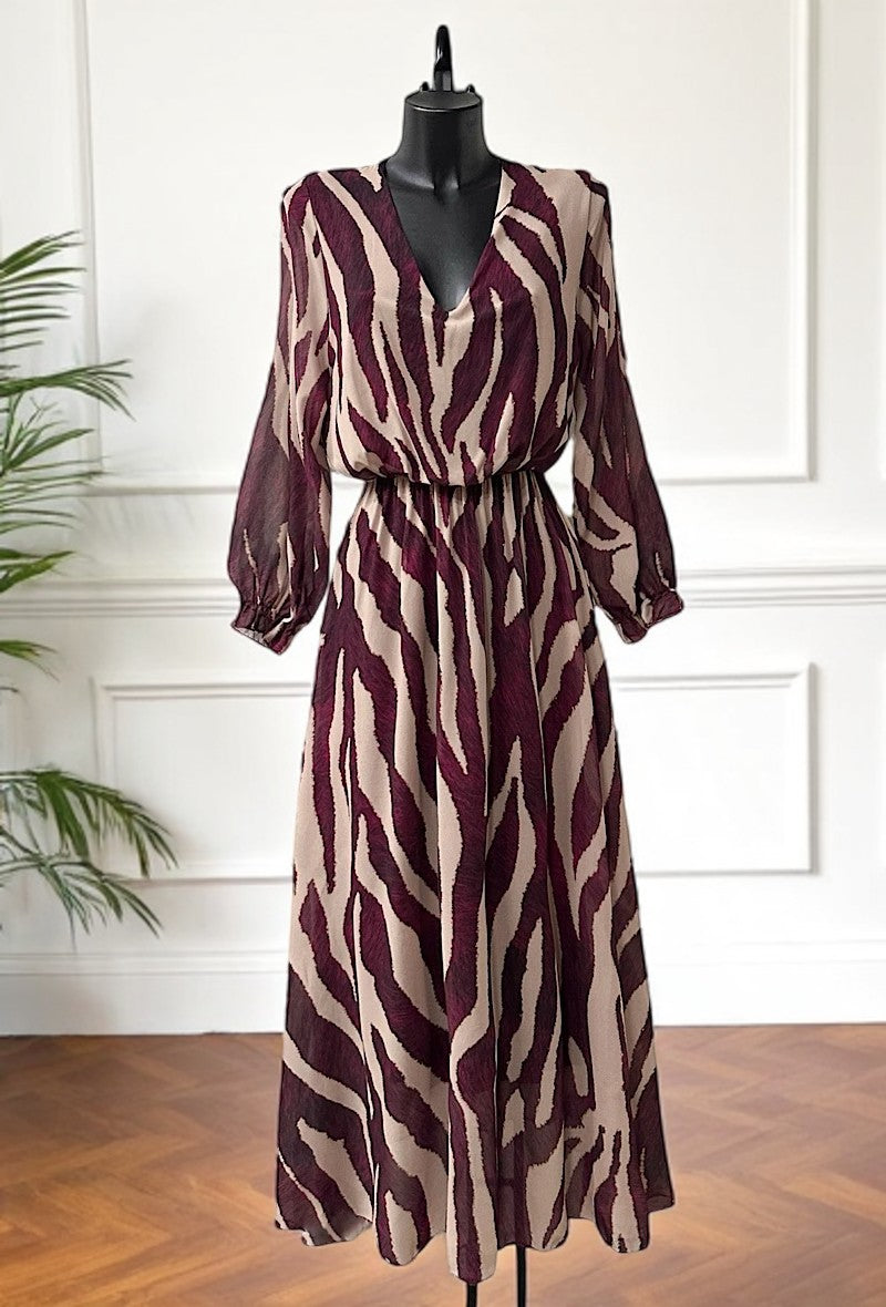 🌟 Nouvelle Collection 2025 : Robes Col V Imprimées & Fluides 🌟