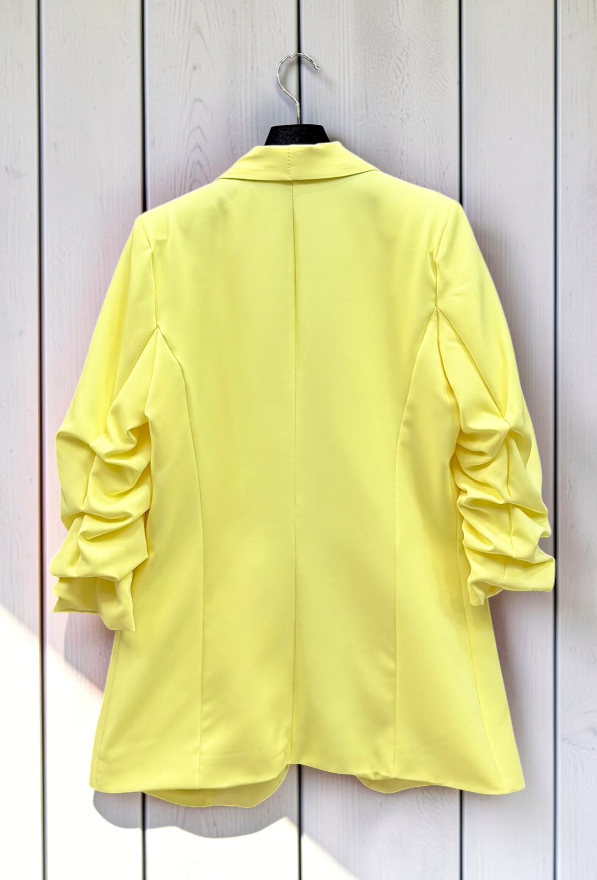 Blazer Jaune Clair avec Doublure – La Muse Parisienne – vue 3