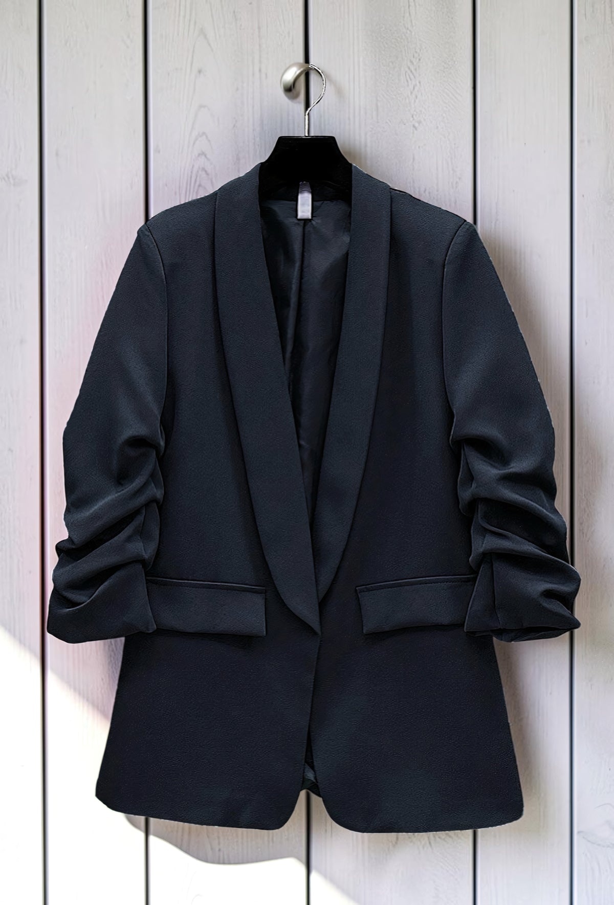 Blazer Marine avec Doublure – La Muse Parisienne – vue 2