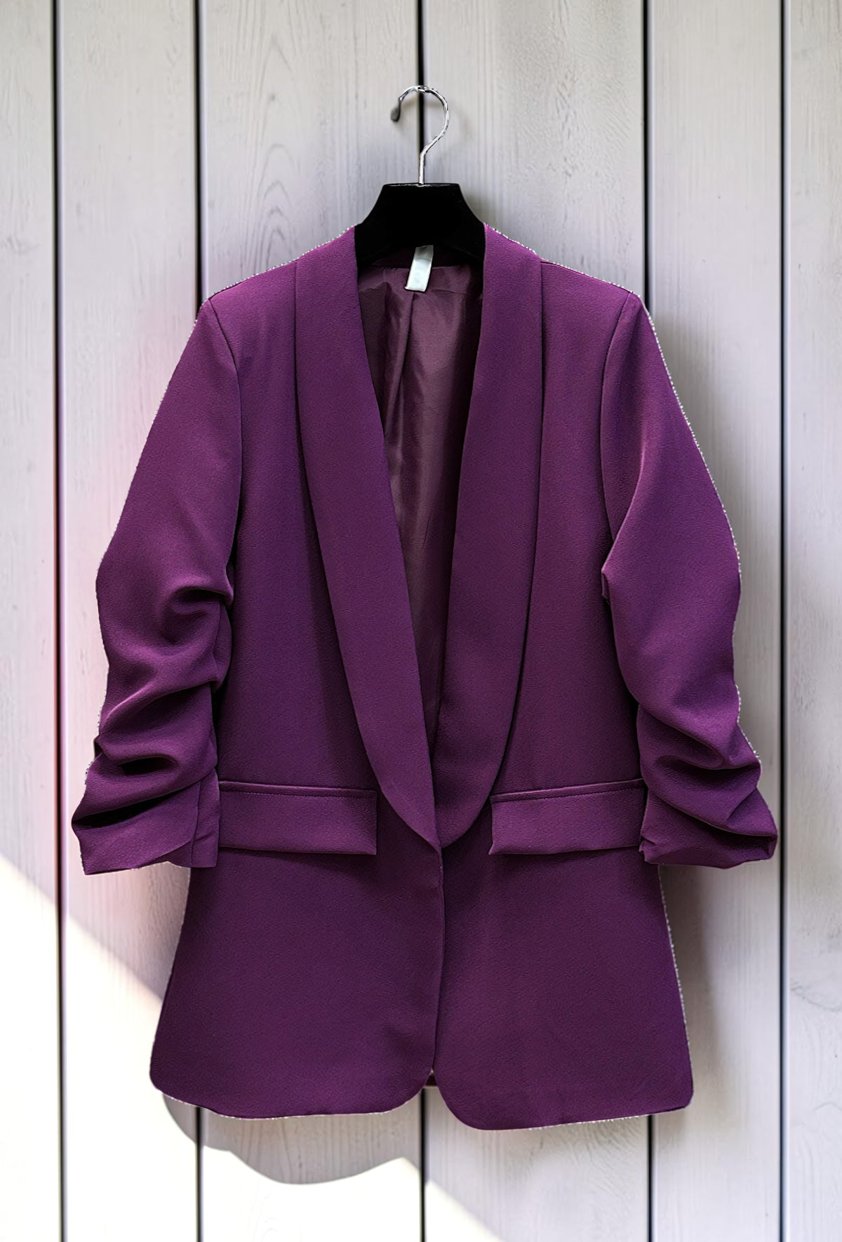 Blazer Mauve avec Doublure – La Muse Parisienne – vue 2