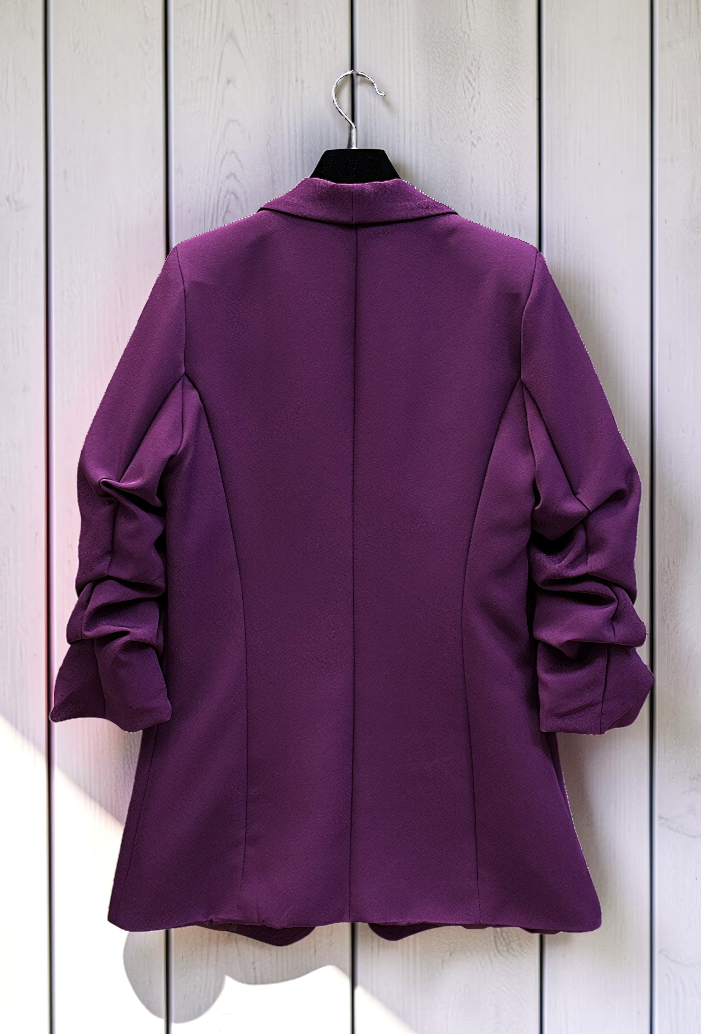 Blazer Mauve avec Doublure – La Muse Parisienne – vue 3