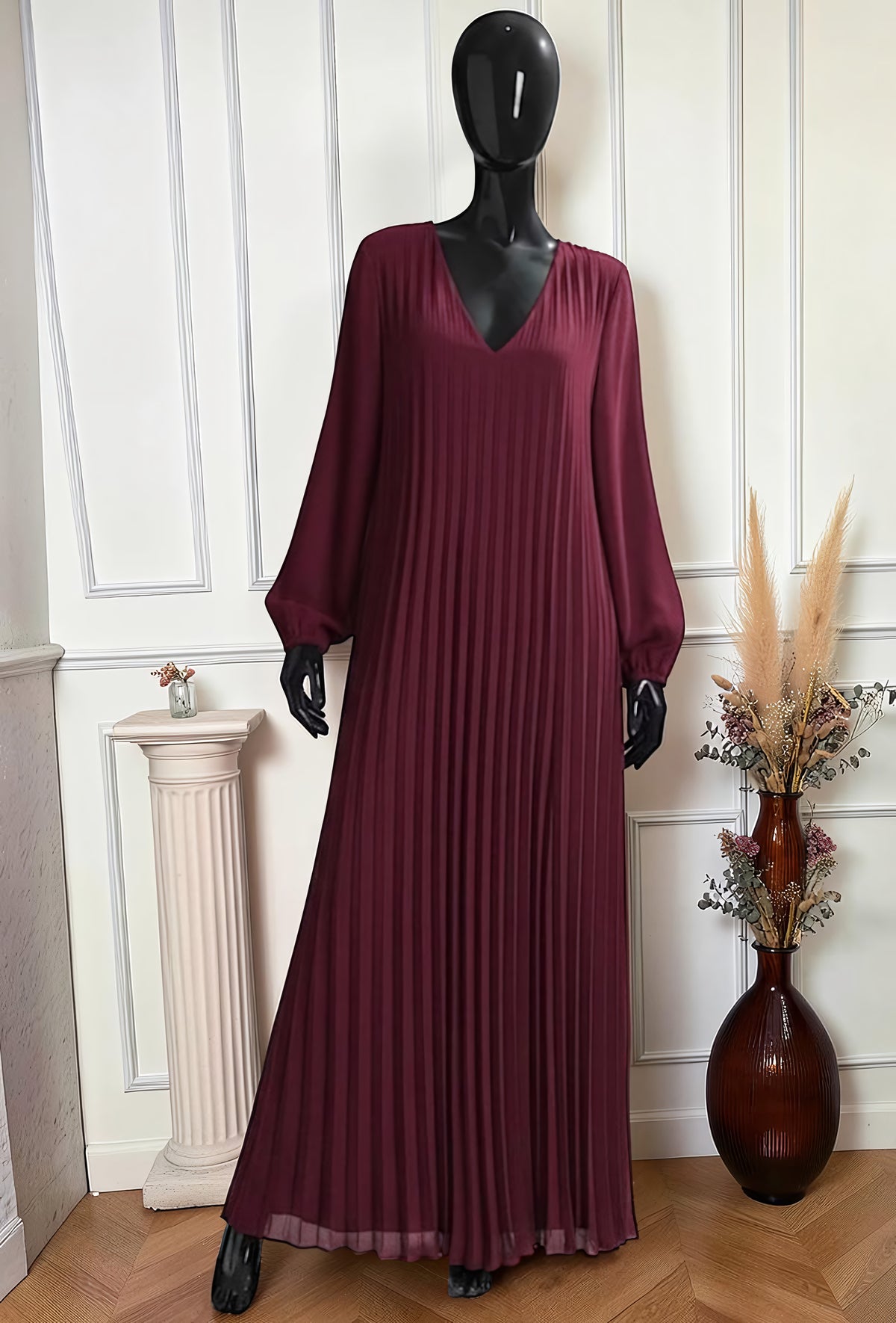 Robe Plissée Fluide – La Muse Parisienne