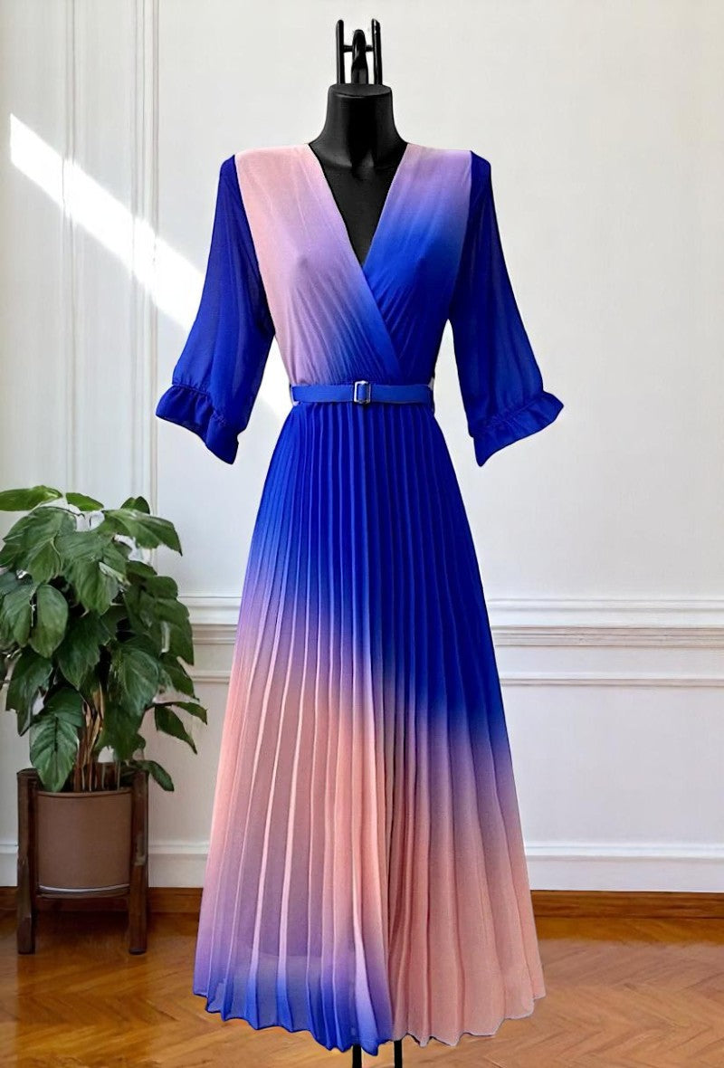 🌟 Nouvelle Collection 2025 : Robes Croisées Plissées Fluides à Doublure en Viscose 🌟