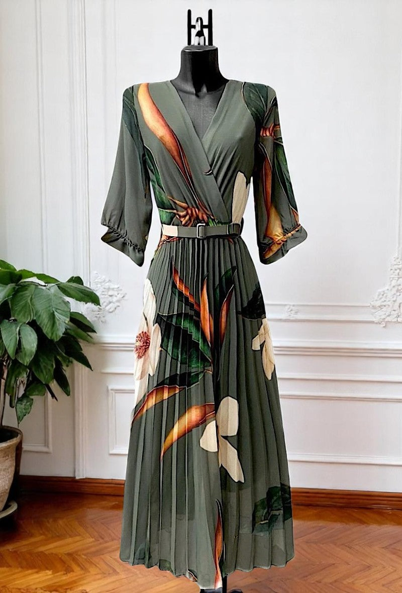 🌟 Nouvelle Collection 2025 : Robes Croisées Plissées Fluides à Doublure en Viscose 🌟