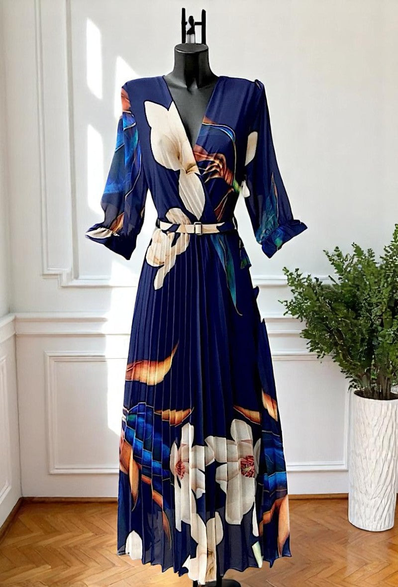 🌟 Nouvelle Collection 2025 : Robes Croisées Plissées Fluides à Doublure en Viscose 🌟