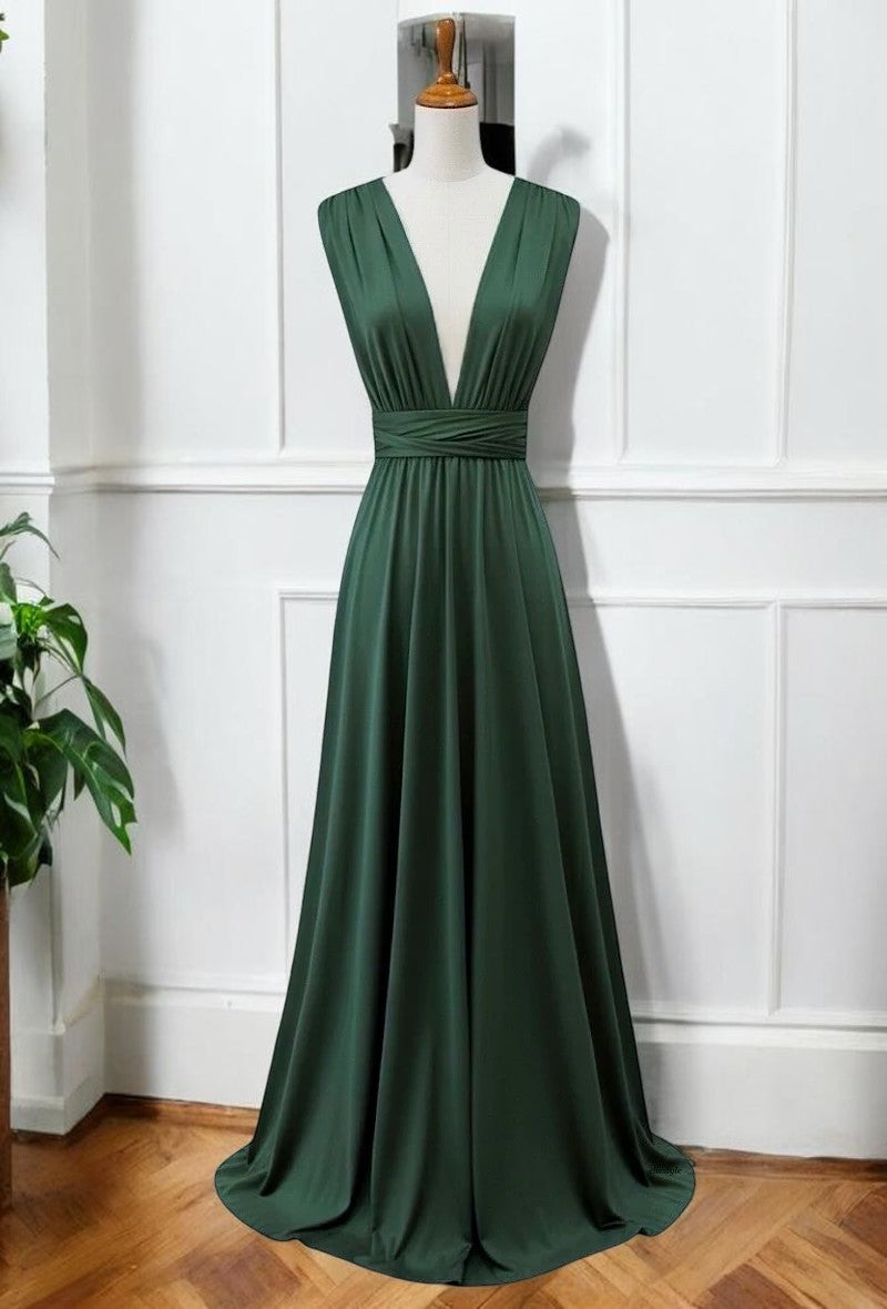 Robe Longue Multi-Positions — Élégance Modulable | Collection 2026