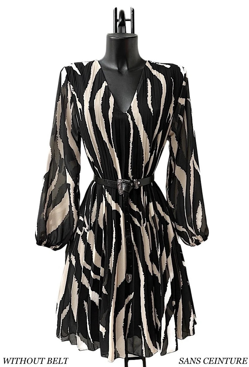 🌟 Nouvelle Collection : Robe courte imprimée à Doublure en Viscose 🌟